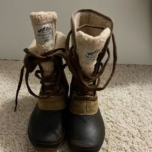North face winter snow boots
